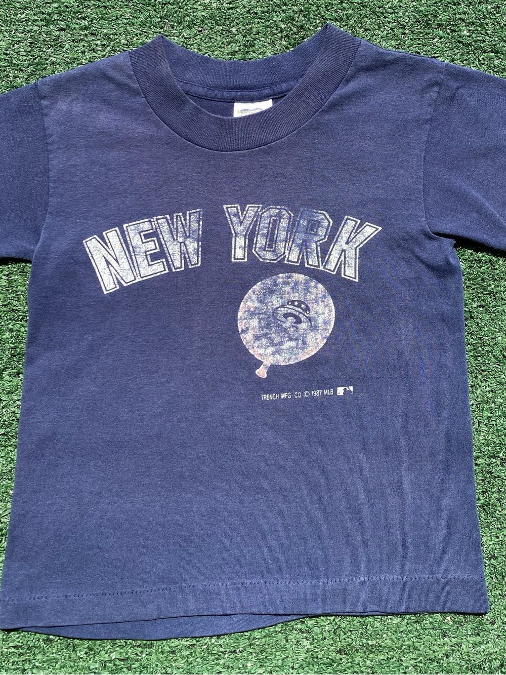VTG 80’s New York NY Yankees Single Stitch T-shirt Boys Sz 6/7 USA Made